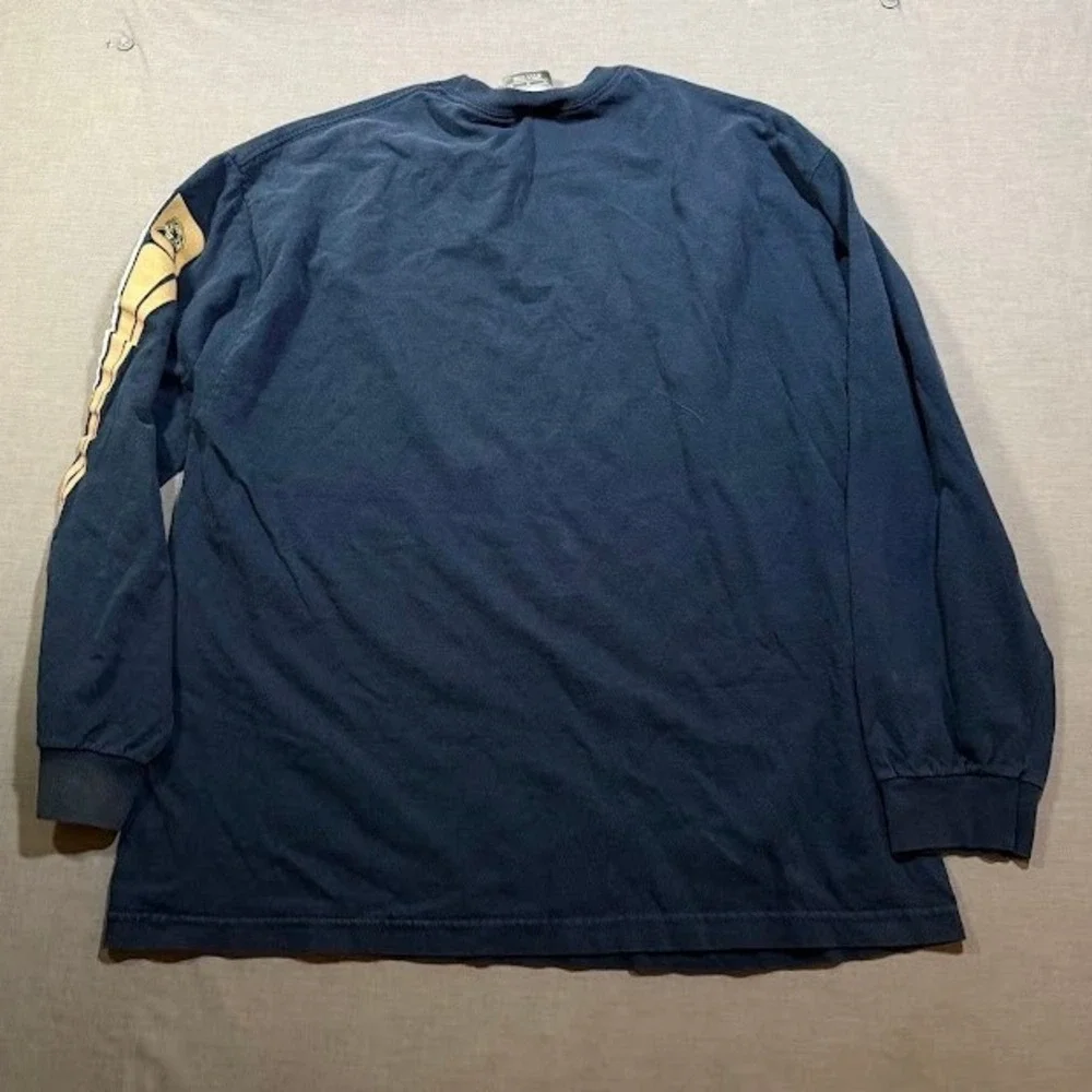 Vintage Pittsburgh Panthers Nike Long Sleeve‎ Tee Men's Large Navy Blue Athletic